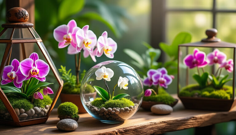 découvrez des idées enchanteresses de terrariums avec des orchidées, alliant esthétique et sérénité. transformez votre intérieur en un véritable jardin suspendu, tout en apprenant à prendre soin de ces fleurs exquises. laissez-vous inspirer par des créations uniques et apportez une touche de nature à votre espace.