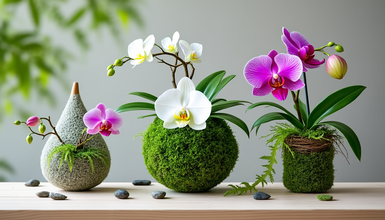 découvrez des idées originales de pots kokedama pour sublimer vos orchidées. apportez une touche d'élégance à votre intérieur avec ces créations uniques qui allient esthétique et bien-être des plantes.