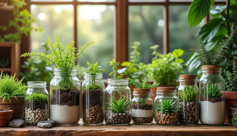 découvrez des idées astucieuses pour embellir votre intérieur avec des plantes en bocaux en verre. transformez votre déco grâce à des arrangements créatifs et des conseils d'entretien pour des plantes d'intérieur qui apporteront fraîcheur et style à votre espace.