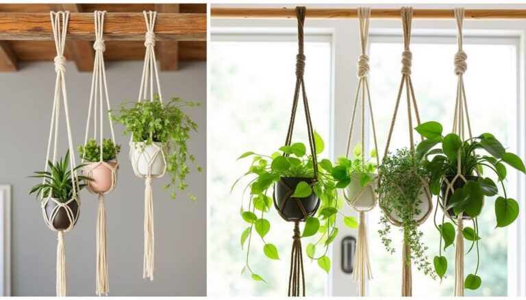 découvrez des idées créatives de porte-plantes en macramé à réaliser vous-même, gratuitement. transformez votre intérieur avec ces projets diy faciles qui allient style et nature.