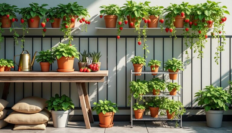 découvrez des astuces ingénieuses pour cultiver des fraises savoureuses directement sur votre balcon ou patio, même avec peu d'espace. conseils pratiques pour un jardin urbain réussi !